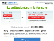 Tablet Screenshot of leanstudent.com